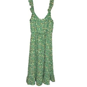 Jessica Simpson Green Floral Midi Dress